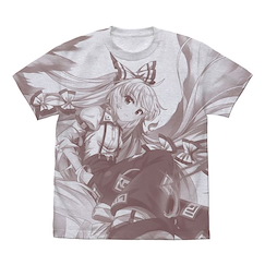 東方Project 系列 : 日版 (細碼)「藤原妹紅」全印刷 霧灰 T-Shirt