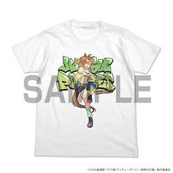 賽馬娘Pretty Derby : 日版 (細碼)「森林寶穴」劇場版 新時代之門 全彩 白色 T-Shirt