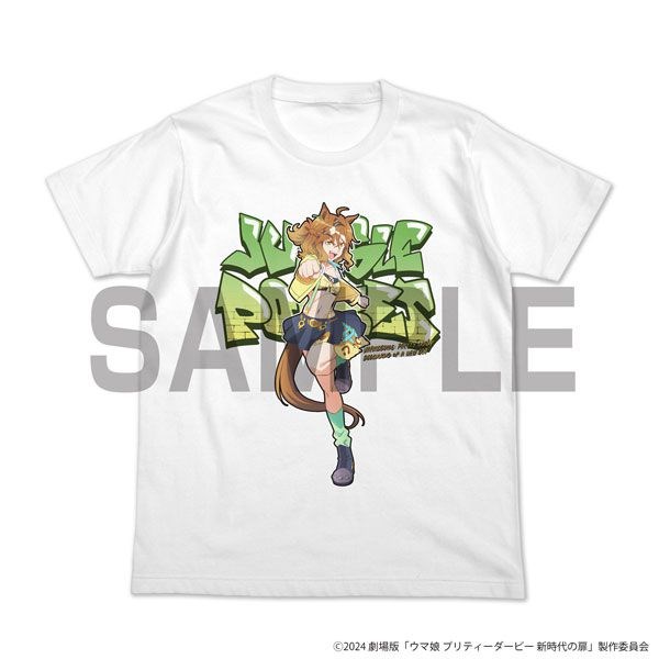 賽馬娘Pretty Derby : 日版 (中碼)「森林寶穴」劇場版 新時代之門 全彩 白色 T-Shirt