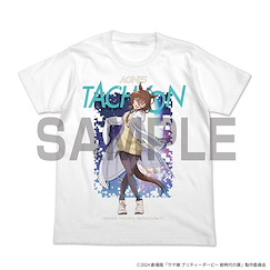 賽馬娘Pretty Derby : 日版 (加大)「愛麗速子」劇場版 新時代之門 全彩 白色 T-Shirt