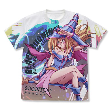 遊戲王 系列 (加大)「黑魔導女孩」全圖案 白色 T-Shirt Dark Magician Girl Full Graphic T-Shirt /WHITE-XL【Yu-Gi-Oh! Series】