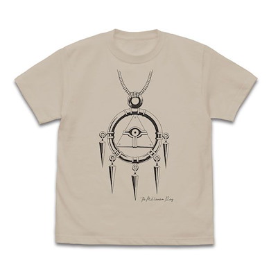 遊戲王 系列 (中碼)「千年智慧輪」淺米色 T-Shirt Millennium Ring T-Shirt /LIGHT BEIGE-M【Yu-Gi-Oh! Series】