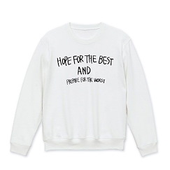 Girls Band Cry (加大)「井芹仁菜」HOPE FOR THE BEST 白色 長袖運動衫 Nina Iseri's "HOPE FOR THE BEST" Sweatshirt /WHITE-XL【Girls Band Cry】