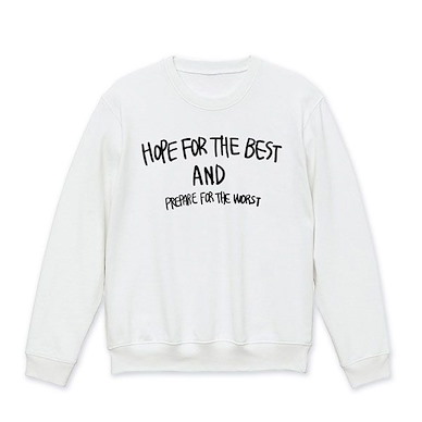 Girls Band Cry (加大)「井芹仁菜」HOPE FOR THE BEST 白色 長袖運動衫 Nina Iseri's "HOPE FOR THE BEST" Sweatshirt /WHITE-XL【Girls Band Cry】