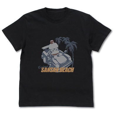 捉猴啦 (細碼)「嗶波猴」SANSAN BEACH 黑色 T-Shirt Pipo Monkey Drive T-Shirt /BLACK-S【Ape Escape】