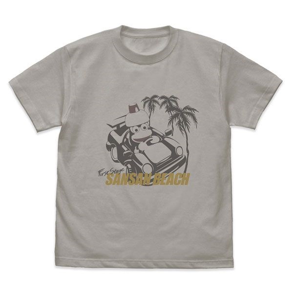 捉猴啦 : 日版 (細碼)「嗶波猴」SANSAN BEACH 淺灰 T-Shirt