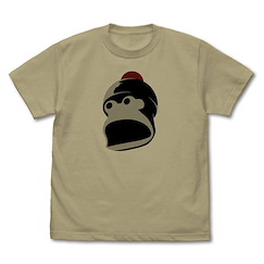 捉猴啦 (細碼)「嗶波猴」SHOCK 深卡其色 T-Shirt Pipo Monkey SHOCK T-Shirt /SAND KHAKI-S【Ape Escape】