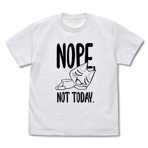 井上多樂 : 日版 (細碼)「井上多樂」NOPE. NOT TODAY 白色 T-Shirt