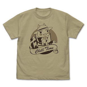 井上多樂 (加大)「井上多樂」Chill Time 深卡其色 T-Shirt Toro T-Shirt Relaxing Camp Ver./SAND KHAKI-XL【Toro Inoue】