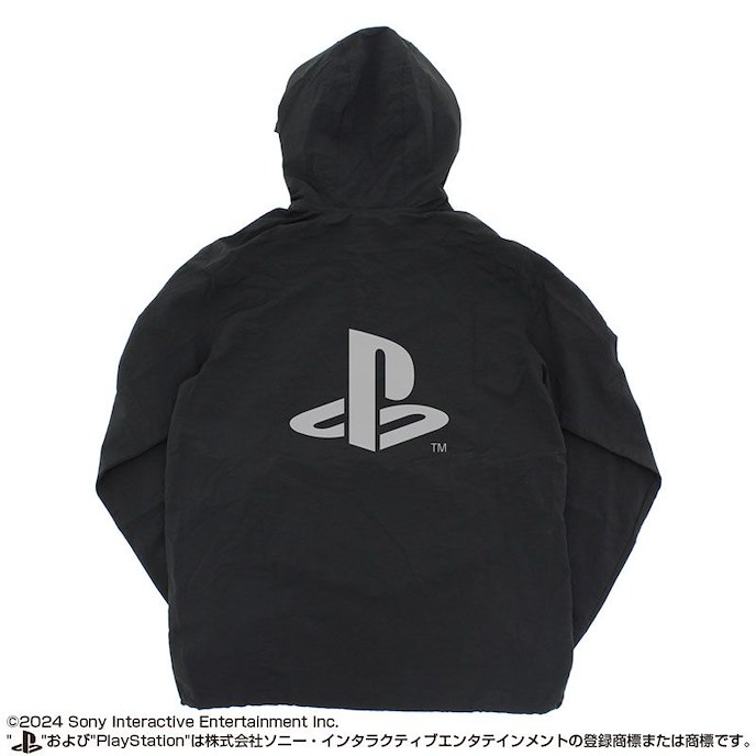 PlayStation : 日版 (中碼) for PlayStation 黑色 半開襟連帽外套 