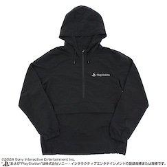 PlayStation (加大) for PlayStation 黑色 半開襟連帽外套  Anorak Hoodie for PlayStation/BLACK-XL【PlayStation】