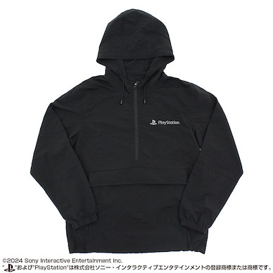 PlayStation (大碼) for PlayStation 黑色 半開襟連帽外套  Anorak Hoodie for PlayStation/BLACK-L【PlayStation】