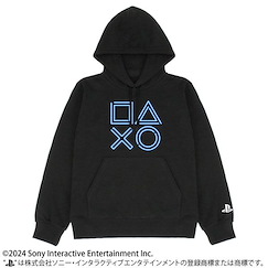 PlayStation (加大)「△○×□」黑色 連帽衫 Pullover Hoodie for PlayStation Shapes Neon Ver./BLACK-XL【PlayStation】