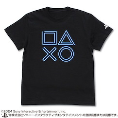 PlayStation (加大)「△○×□」黑色 T-Shirt T-Shirt for PlayStation Shapes Neon Ver./BLACK-XL【PlayStation】