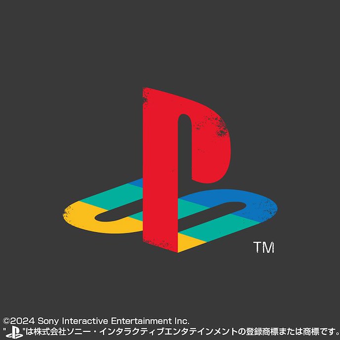 PlayStation : 日版 (細碼) PlayStation Logo 墨黑色 T-Shirt