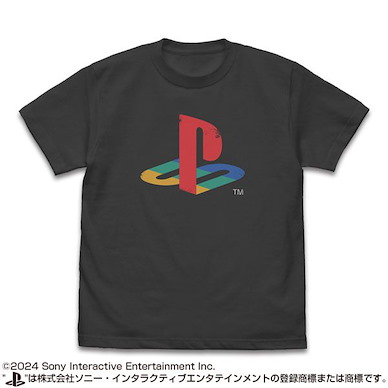 PlayStation (細碼) PlayStation Logo 墨黑色 T-Shirt T-Shirt for PlayStation Light Grunge Ver./SUMI-S【PlayStation】