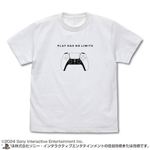 PlayStation (加大) for PlayStation 5 DualSense 白色 T-Shirt T-Shirt for PlayStation 5 DualSense Wireless Controller /WHITE-XL【PlayStation】