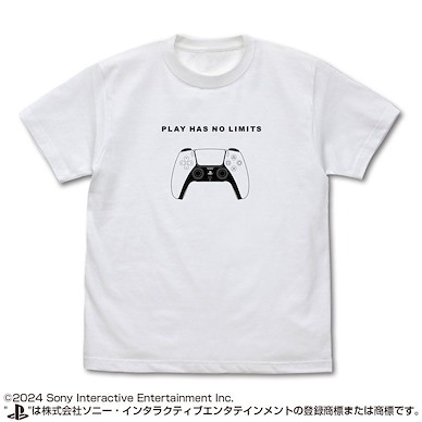 PlayStation (大碼) for PlayStation 5 DualSense 白色 T-Shirt T-Shirt for PlayStation 5 DualSense Wireless Controller /WHITE-L【PlayStation】