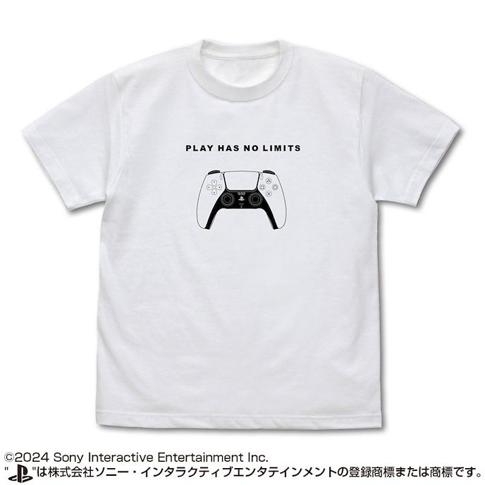 PlayStation : 日版 (大碼) for PlayStation 5 DualSense 白色 T-Shirt