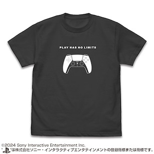 PlayStation (加大) for PlayStation 5 DualSense 墨黑色 T-Shirt T-Shirt for PlayStation 5 DualSense Wireless Controller /SUMI-XL【PlayStation】