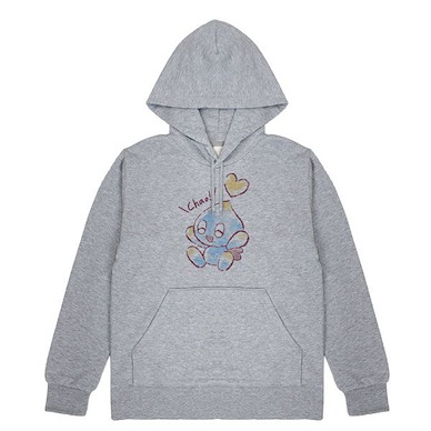 超音鼠 (加加大)「Chao」混合灰色 連帽衫 Chao Pullover Hoodie /MIX GRAY-XXL【Sonic the Hedgehog】