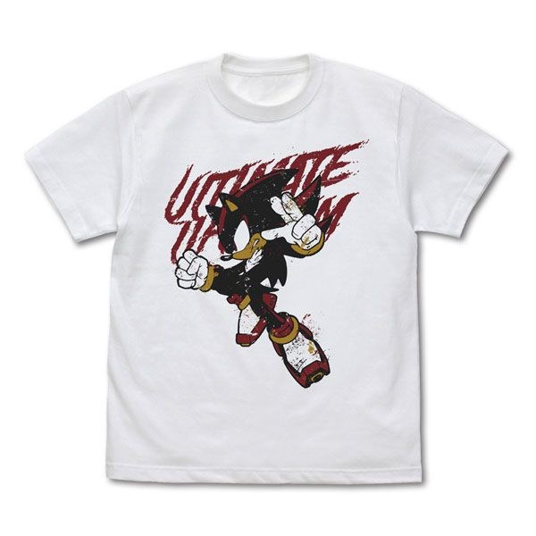 超音鼠 : 日版 (中碼)「Shadow the Hedgehog」究極生命體 白色 T-Shirt