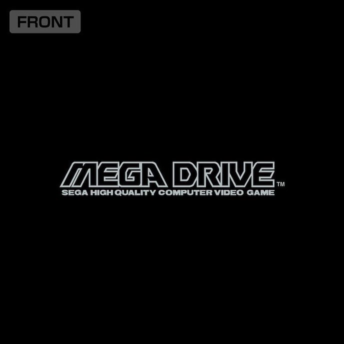 Mega Drive : 日版 (中碼) MD Logo 黑色 連帽拉鏈外套