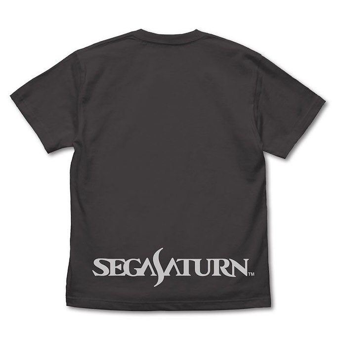 世嘉土星 : 日版 (大碼) SEGA Saturn Logo 墨黑色 T-Shirt