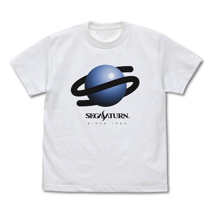 世嘉土星 : 日版 (細碼) SEGA Saturn Logo 白色 T-Shirt