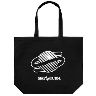 世嘉土星 SEGA Saturn Logo 黑色 大容量 手提袋 Logo Large Tote Bag /BLACK【SEGA Saturn】