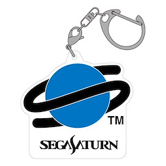 世嘉土星 SEGA Saturn Logo 橡膠 匙扣 Logo Rubber Key Chain【SEGA Saturn】