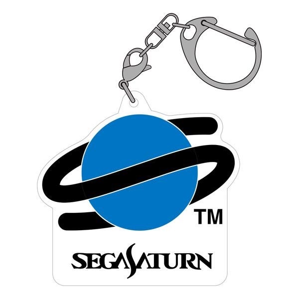 世嘉土星 : 日版 SEGA Saturn Logo 橡膠 匙扣