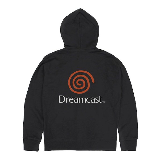 Dreamcast (DC) : 日版 (中碼) Dreamcast Logo Ver.2.0 黑色 連帽拉鏈外套