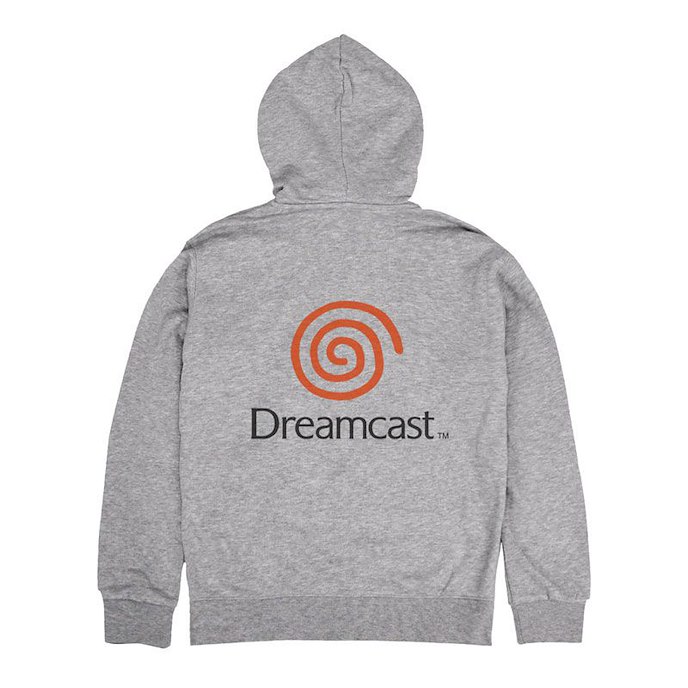 Dreamcast (DC) : 日版 (加加大) Dreamcast Logo Ver.2.0 混合灰色 連帽拉鏈外套