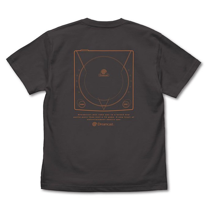 Dreamcast (DC) : 日版 (中碼) Dreamcast Logo Ver.2.0 墨黑色 T-Shirt