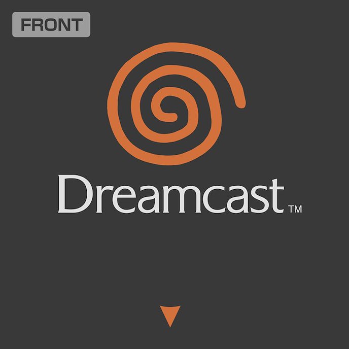 Dreamcast (DC) : 日版 (中碼) Dreamcast Logo Ver.2.0 墨黑色 T-Shirt