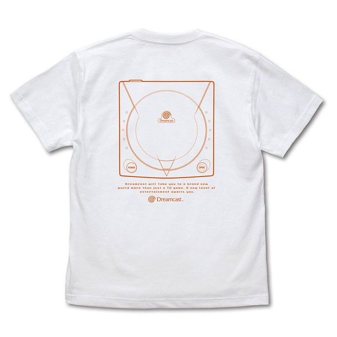 Dreamcast (DC) : 日版 (中碼) Dreamcast Logo Ver.2.0 白色 T-Shirt