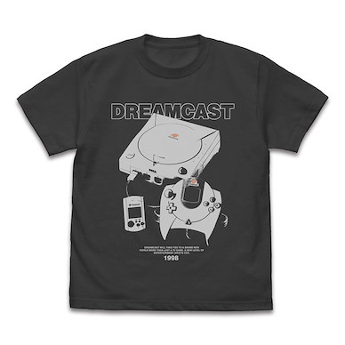 Dreamcast (DC) (大碼) 世嘉家用遊戲機系列 墨黑色 T-Shirt Game Console T-Shirt /SUMI-L【Dreamcast】