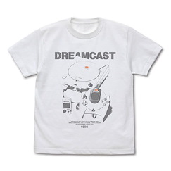 Dreamcast (DC) (大碼) 世嘉家用遊戲機系列 白色 T-Shirt Game Console T-Shirt /WHITE-L【Dreamcast】