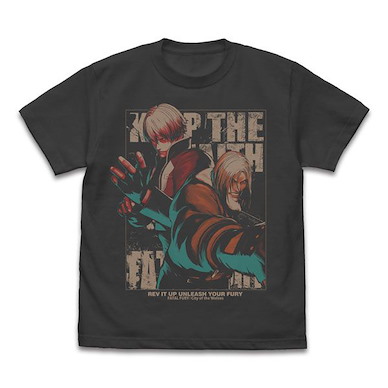 餓狼傳說系列 (細碼)「泰瑞 + 洛克」City of the Wolves 墨黑色 T-Shirt City of the Wolves T-Shirt /SUMI-S【Fatal Fury】