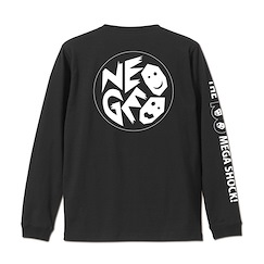 NEOGEO (大碼) NEO GEO Logo 長袖 黑色 T-Shirt Sleeve Rib Long Sleeve T-Shirt /BLACK-L【Neo Geo】