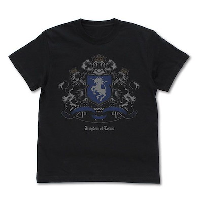 聖獸之王 (細碼) 克盧尼亞王國 黑色 T-Shirt Kingdom of Cornia T-Shirt /BLACK-S【Unicorn Overlord】