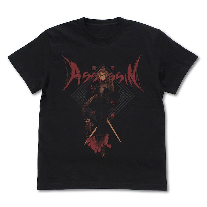 Fate系列 : 日版 (加大)「Assassin (虞美人)」英靈召喚 Ver. 黑色 T-Shirt