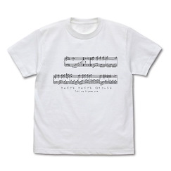 光守望的坡道 (大碼) OP 時を刻む唄 曲譜 白色 T-Shirt Toki wo Kizamu Uta T-Shirt /WHITE-L【Clannad】