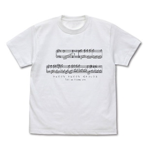 光守望的坡道 (加大) OP 時を刻む唄 曲譜 白色 T-Shirt Toki wo Kizamu Uta T-Shirt /WHITE-XL【Clannad】