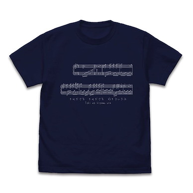 光守望的坡道 (中碼) OP 時を刻む唄 曲譜 深藍色 T-Shirt Toki wo Kizamu Uta T-Shirt /NAVY-M【Clannad】