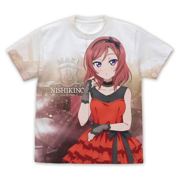 LoveLive! 明星學生妹 : 日版 (細碼)「西木野真姬」Party Dress 2024 Ver. 全圖案 T-Shirt