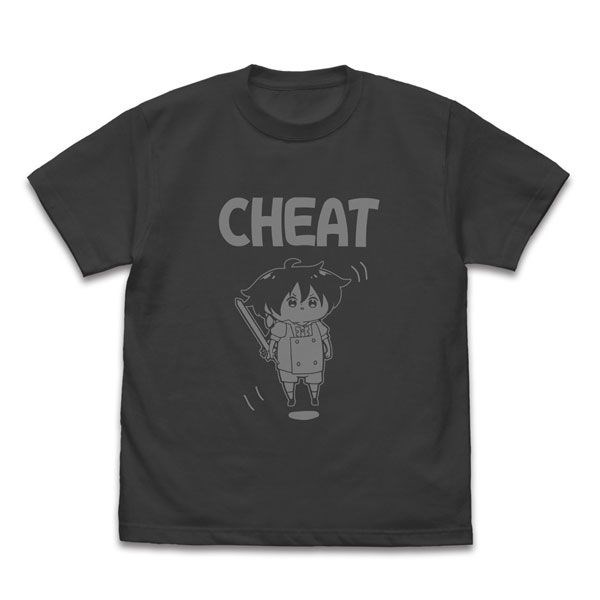 轉生為第七王子，隨心所欲的魔法學習之路 : 日版 (大碼)「洛伊德」CHEAT 墨黑色 T-Shirt