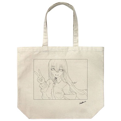 命運石之門 「牧瀨紅莉栖」huke Ver. 米白 大容量 手提袋 New Illustration Kurisu Makise Large Tote Bag huke Ver. /NATURAL【Steins;Gate】