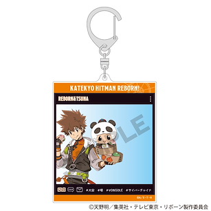 家庭教師HITMAN REBORN! 「里包恩 + 澤田綱吉」唐裝 Style SNS風格 亞克力匙扣 SNS Style Acrylic Key Chain Reborn & Sawada Tsunayoshi China【Reborn!】